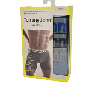 Tommy John Sport Micro Stretch Boxer Briefs 3 Pack Large Tagless